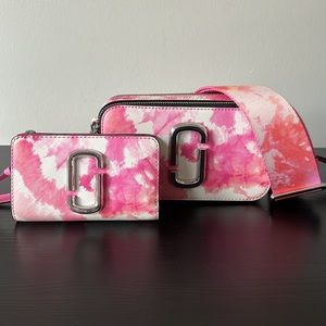 Marc Jacobs Pink Tie Dye Snapshot Crossbody